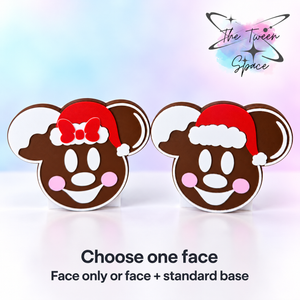 Mouse Head Gingerbread Interchangeable Face by The Tween Space; choose one pictured design