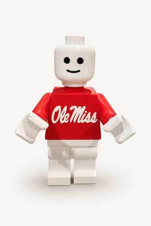 The Tween Space Ole Miss Brickman 12 inch college themed wholesale gift figure