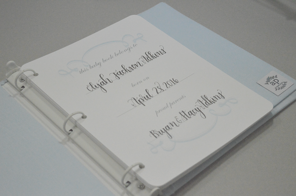 Baby Memory Book - Pink Linen (NO Bow)