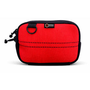 TrailHound Fanny Pack - Firehose Edition by Recycled Firefighter, handmade leather goods main product photo