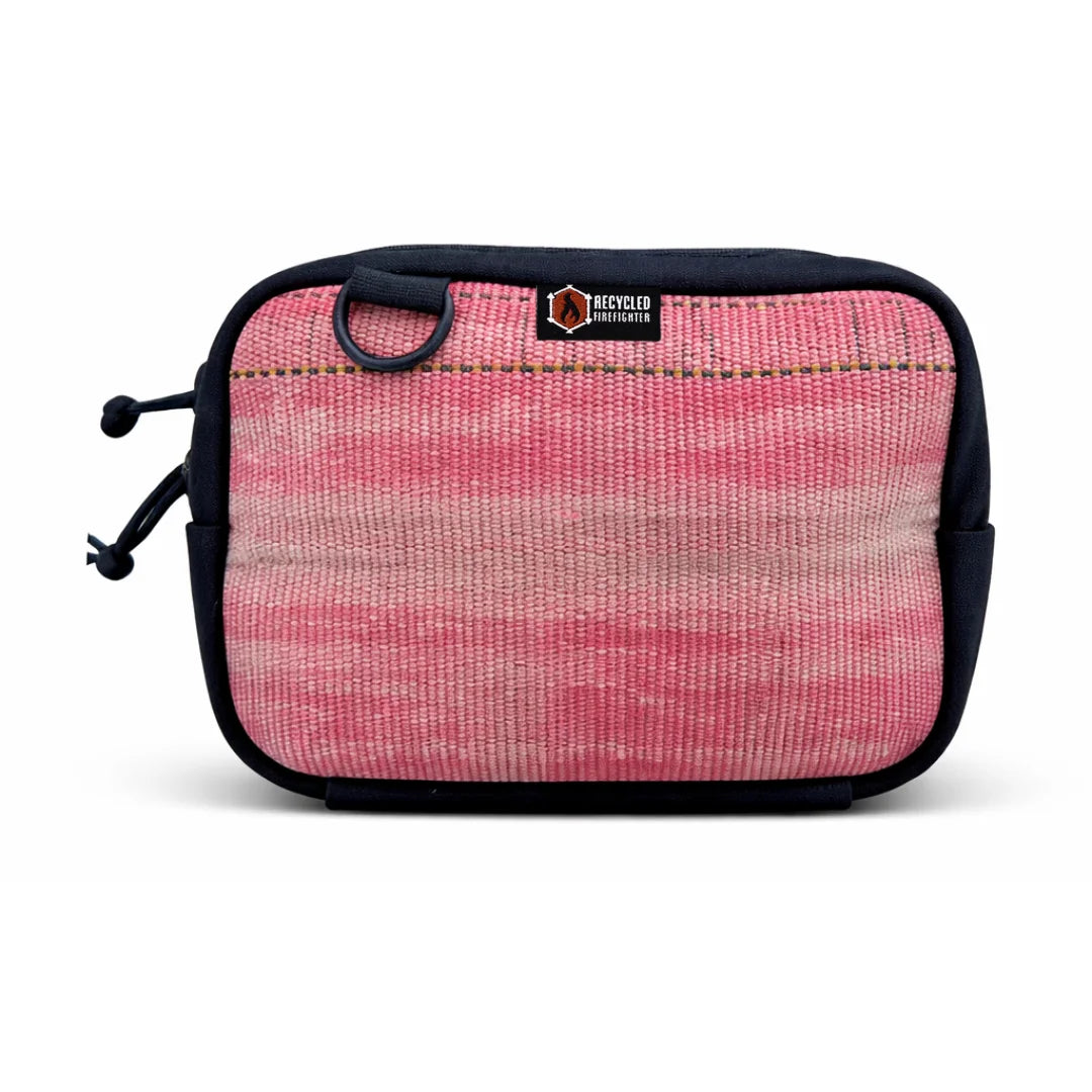 TrailHound Fanny Pack - Firehose Edition by Recycled Firefighter, handmade leather goods detail photo 4
