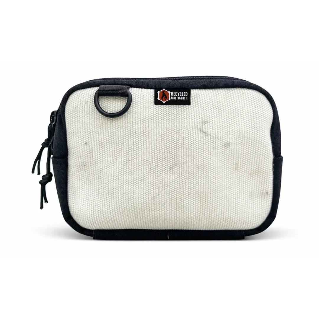 TrailHound Fanny Pack - Firehose Edition by Recycled Firefighter, handmade leather goods detail photo 2