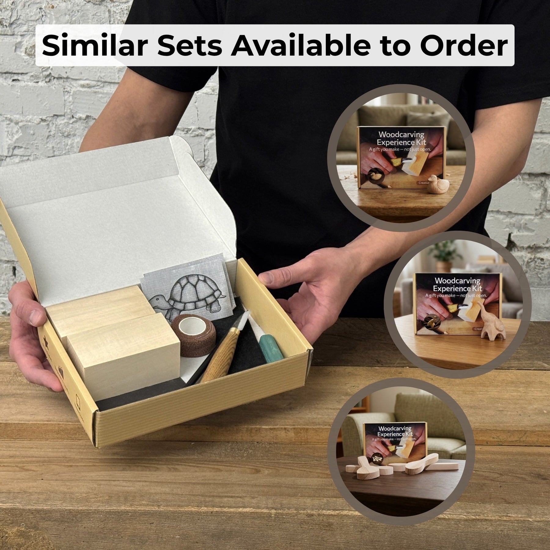Turtle Carving Kit – Complete Starter Whittling Kit for Beginners, Adults, Teens, and Kids