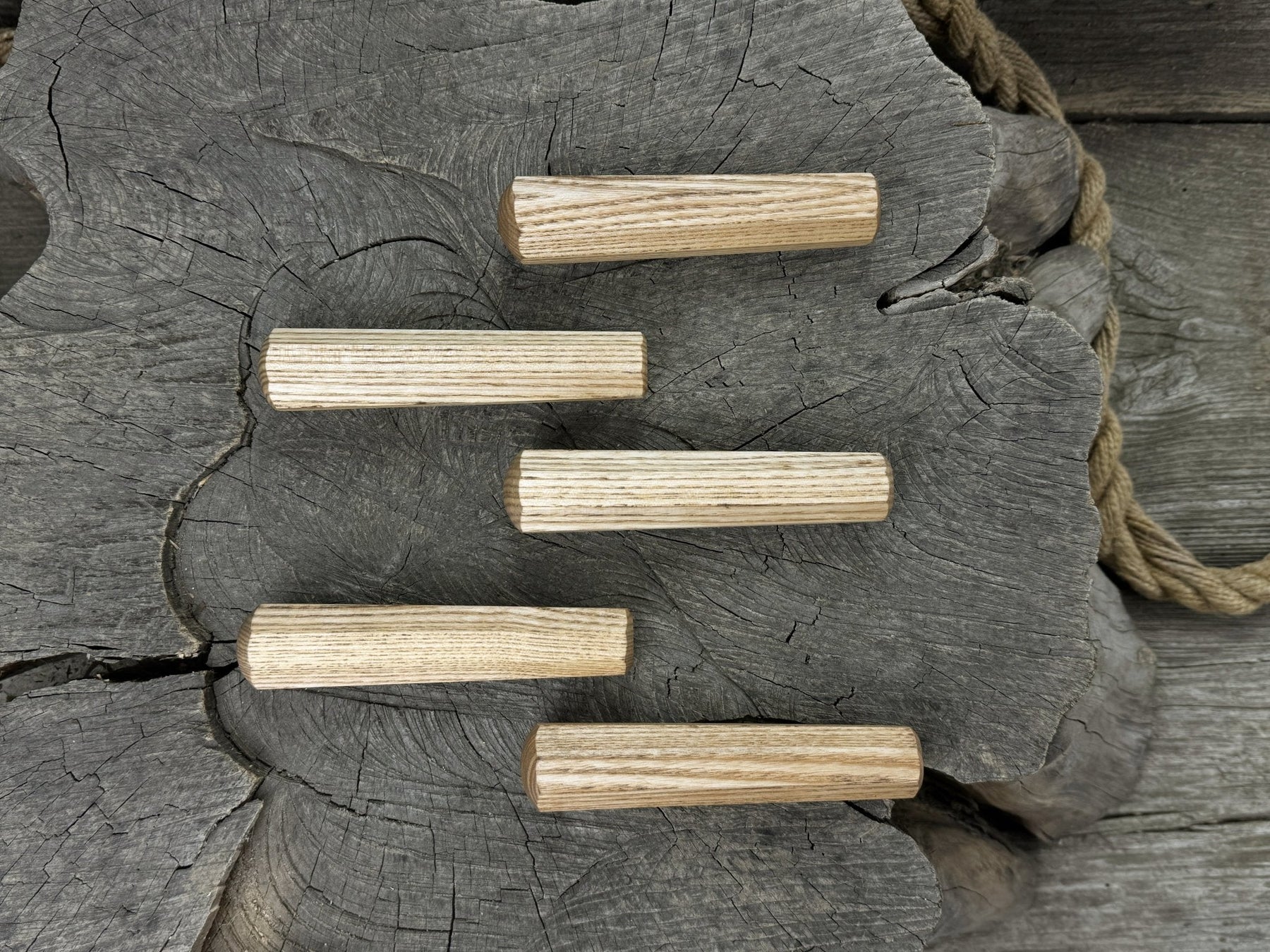 Universal Wooden Handles (Set of 5), 12.5 cm (4.92 in)