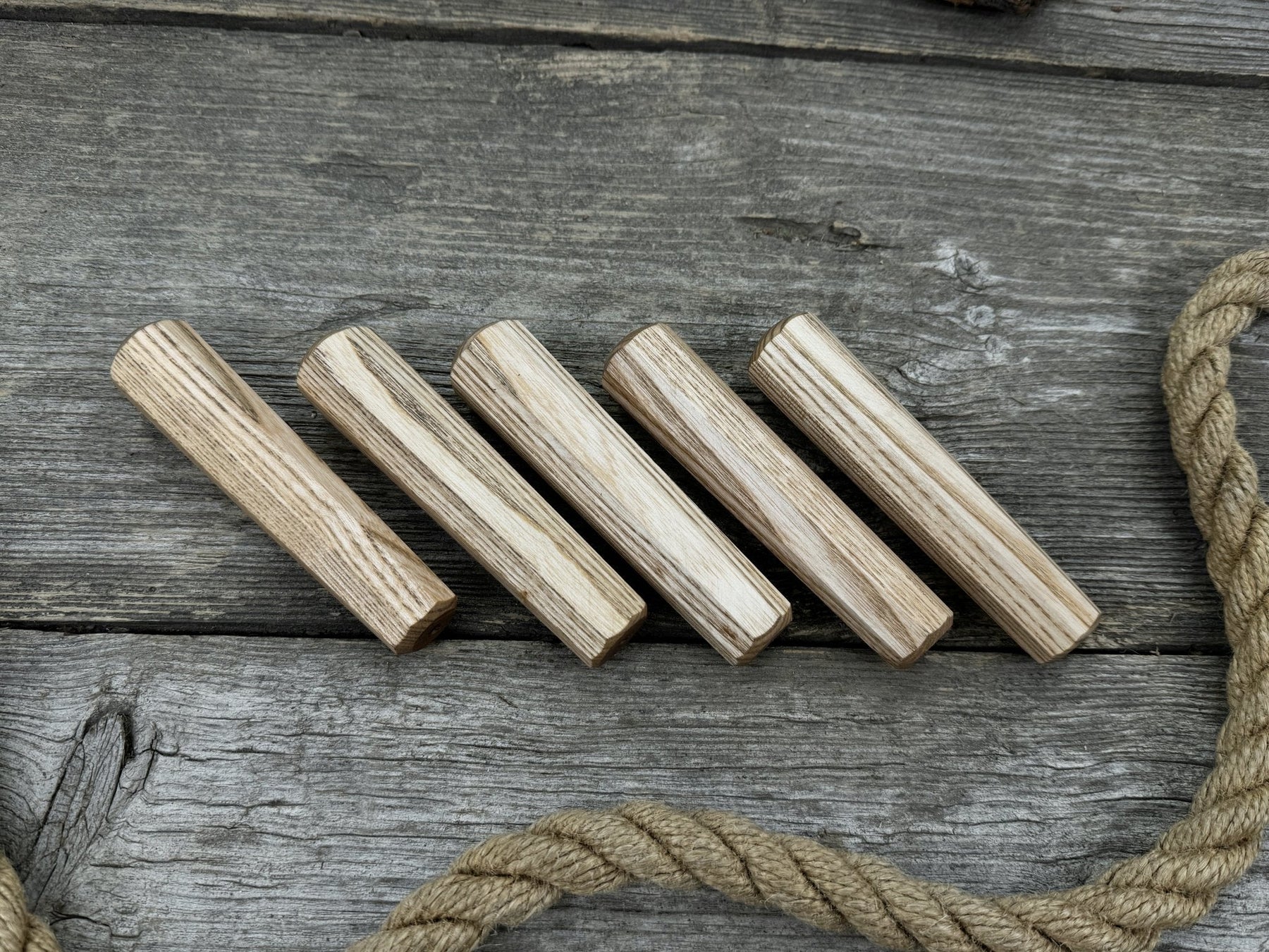 Universal Wooden Handles (Set of 5), 12.5 cm (4.92 in)