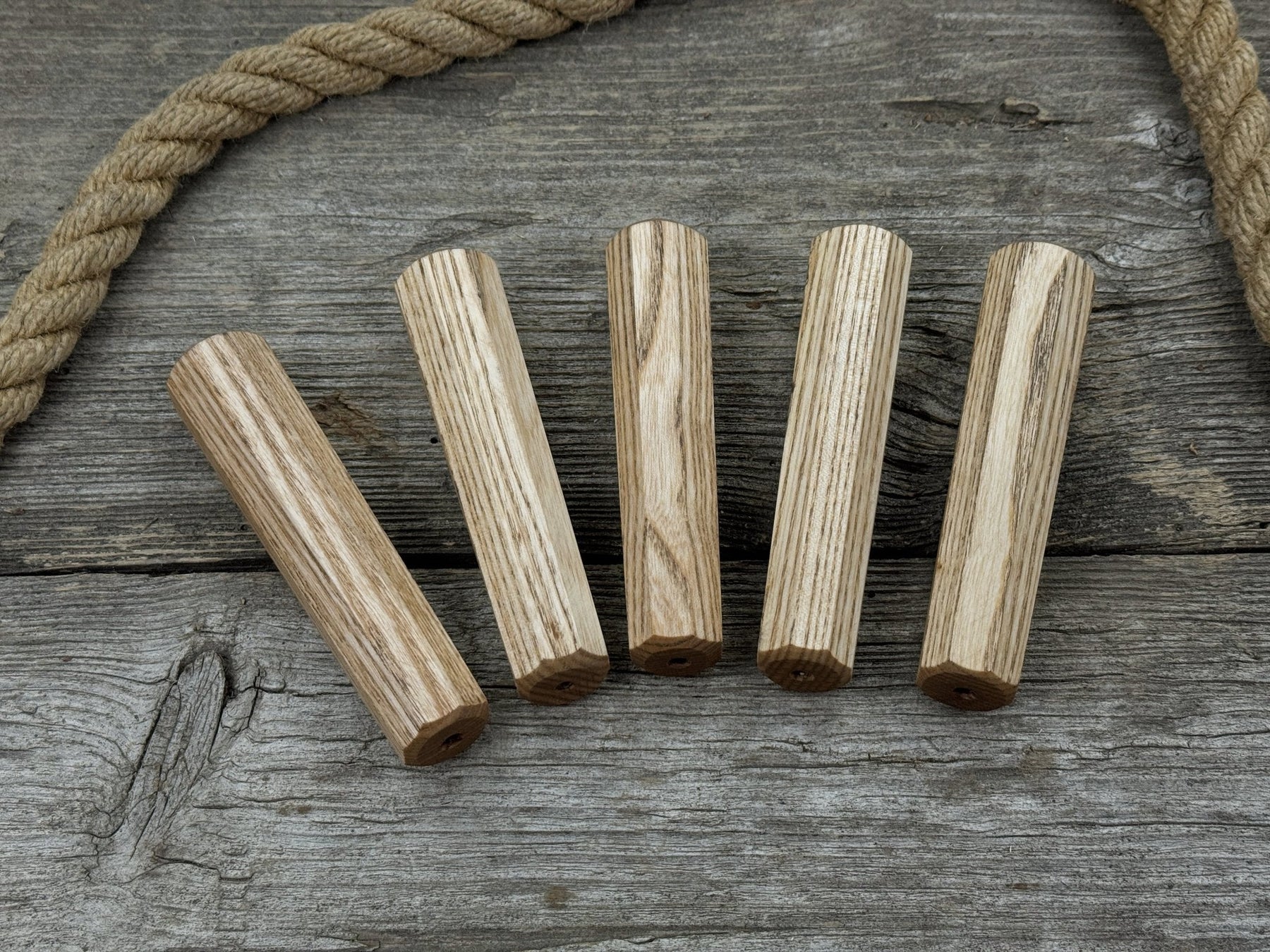 Universal Wooden Handles (Set of 5), 12.5 cm (4.92 in)