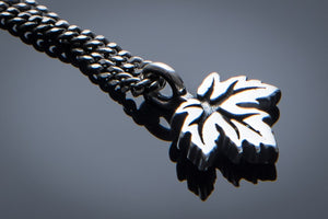Leaf of Life Necklace - Sterling Silver Choker Charm by Forged By Fire — view 5 of 6