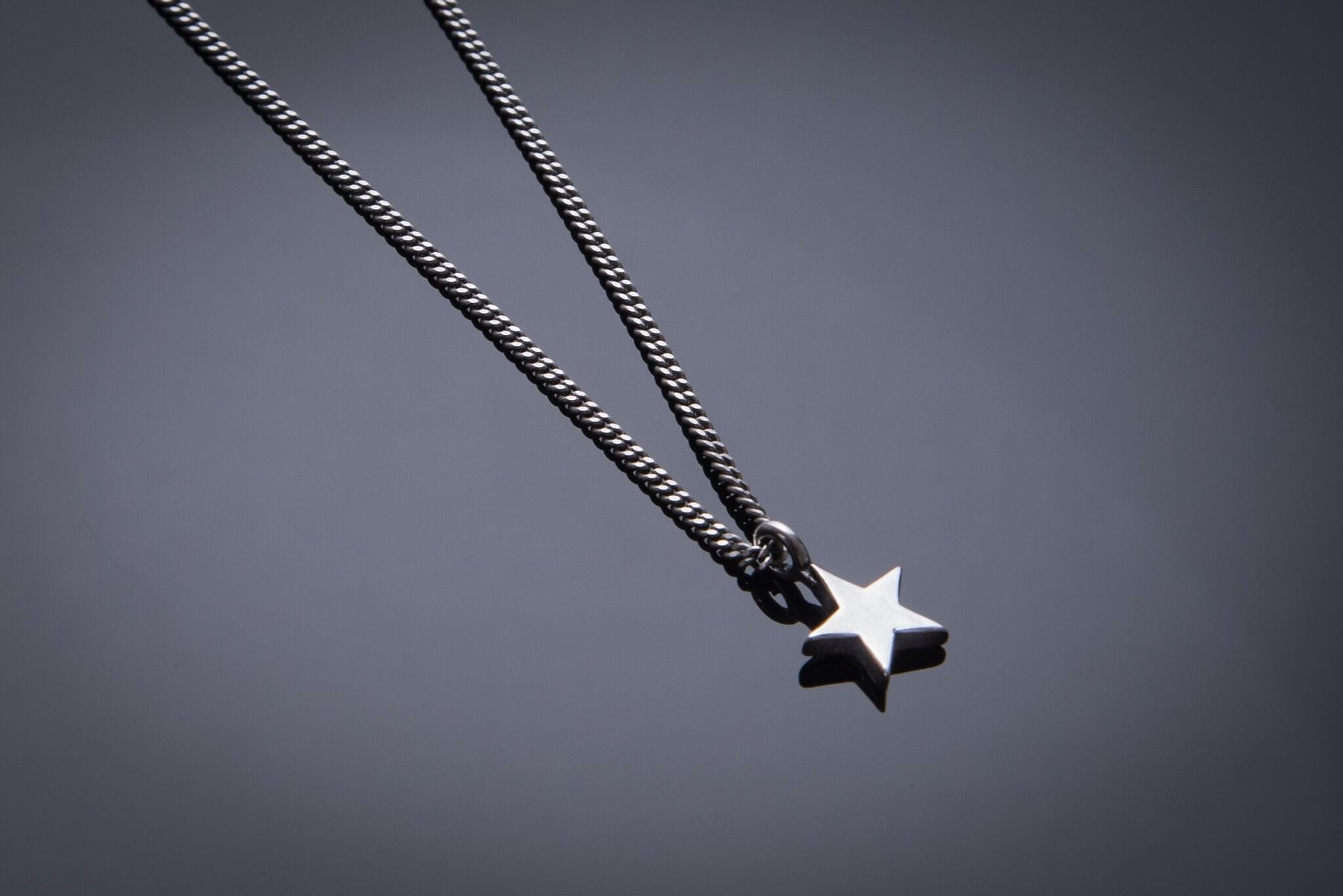 Star of Honor Necklace - Sterling Silver Choker Charm by Forged By Fire — view 1 of 5