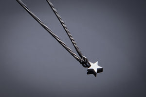 Star of Honor Necklace - Sterling Silver Choker Charm by Forged By Fire — view 1 of 5