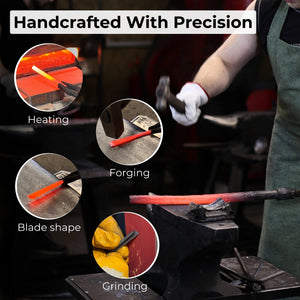 V-Parting Chisel 60 Degree with Palm Handle, 6 mm (0.24 inches)