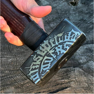 Viking Battle Hammer | "Black Bloody Beard" | 1095 Steel | Ash Wood Handle