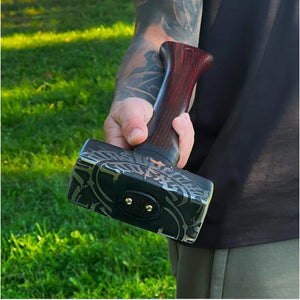 Viking Battle Hammer | "Black Bloody Beard" | 1095 Steel | Ash Wood Handle