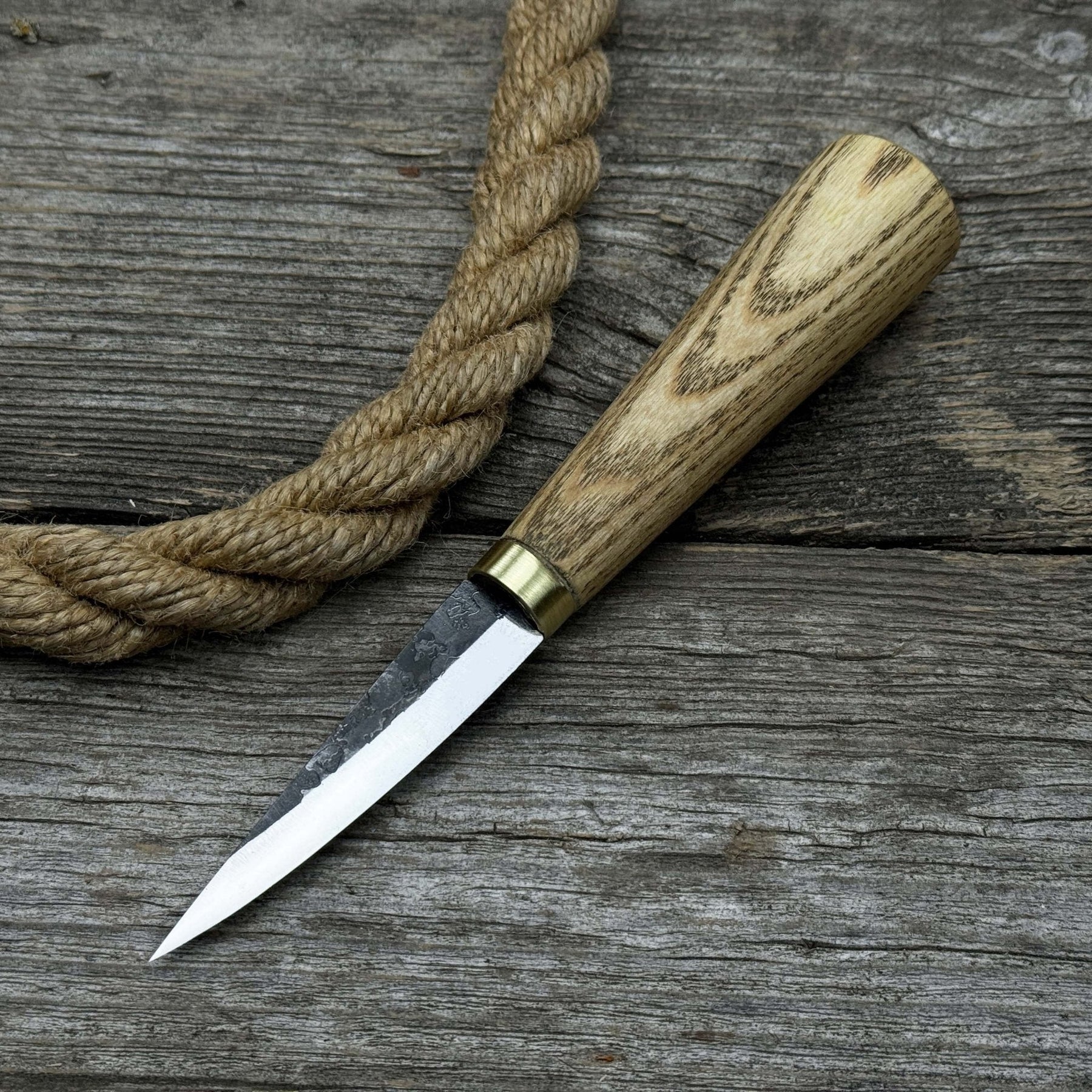 Whittling Sloyd Knife with Leather Sheath, 7.5 cm (2.95 inches)
