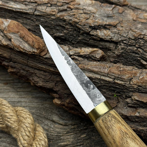 Whittling Sloyd Knife with Leather Sheath, 7.5 cm (2.95 inches)