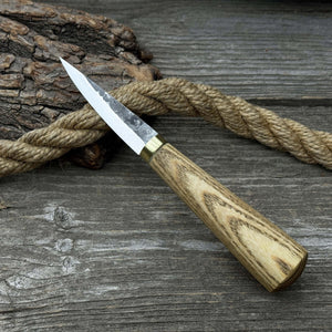 Whittling Sloyd Knife with Leather Sheath, 7.5 cm (2.95 inches)