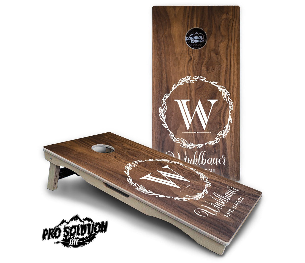Wreath Cornhole Boards – Pro Lite or Pro Elite
