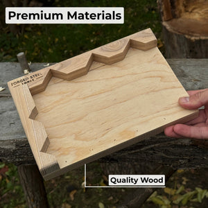 Wooden Bench Hook for Carving. Handcrafted Work Support for Wood Carving