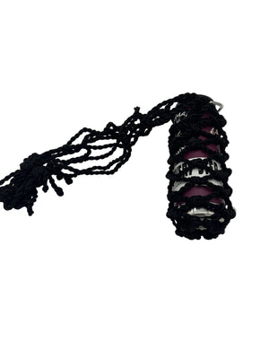 Woven Rope Bottle Holder handwoven rope bottle holder by Nomadic State of Mind, view 4