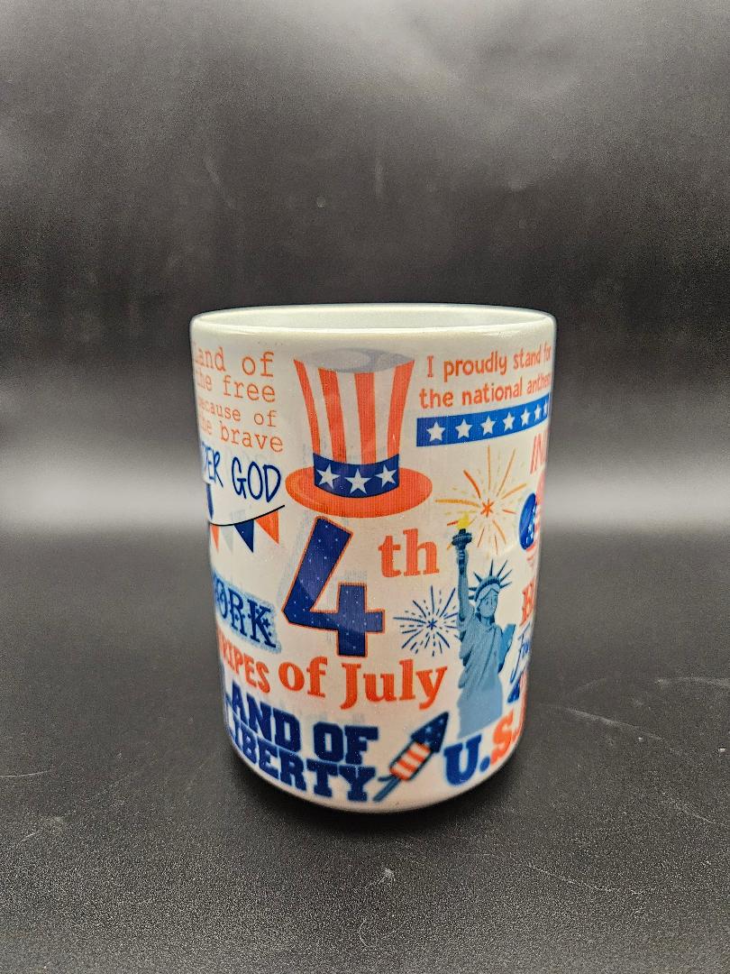 "God Bless America" 15oz Ceramic Coffee Mug