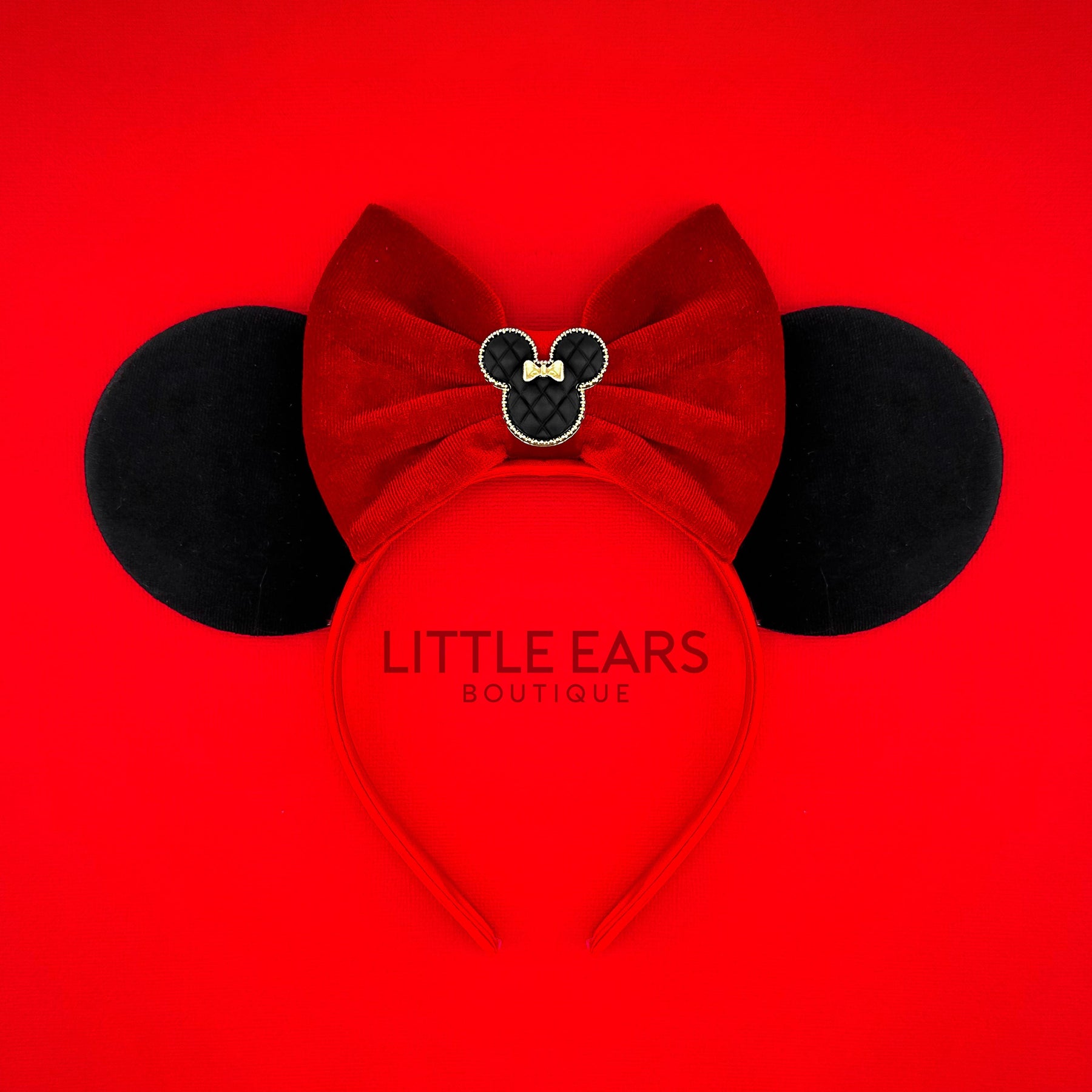 Black Darling Charm Ears by Little Ears Boutique, headbands main product photo