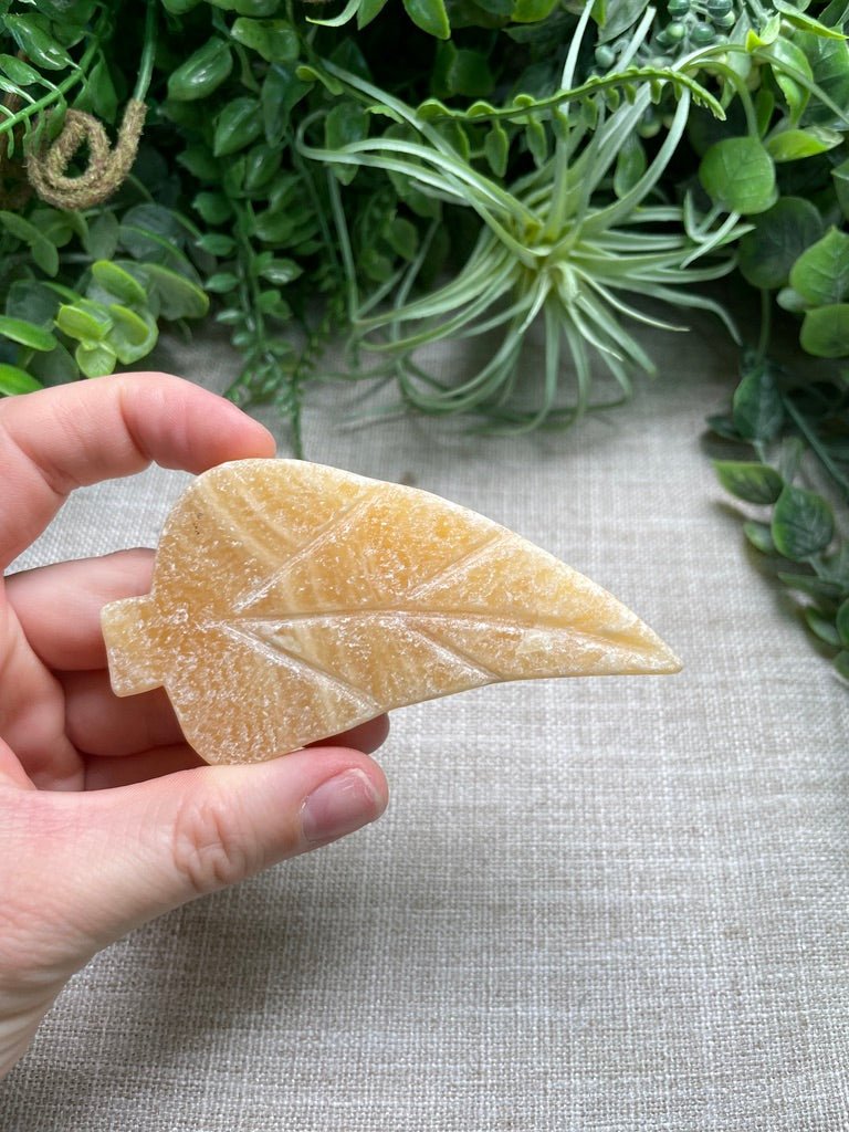 Yellow Calcite Leaf